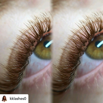 Cookie Dough Brown Coloured Lashes SINGLE LENGTH