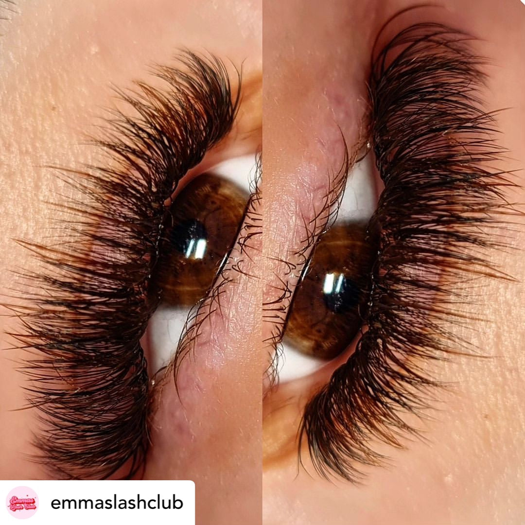 Cookie Dough Brown Coloured Lashes SINGLE LENGTH