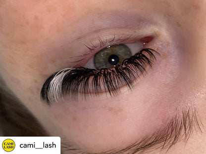 Vanilla White Coloured Lashes