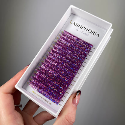 Purple Holographic Tinsel Lashes