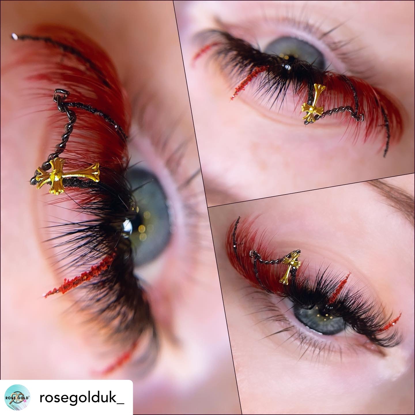 Garnet Burgundy/Red Coloured Lashes