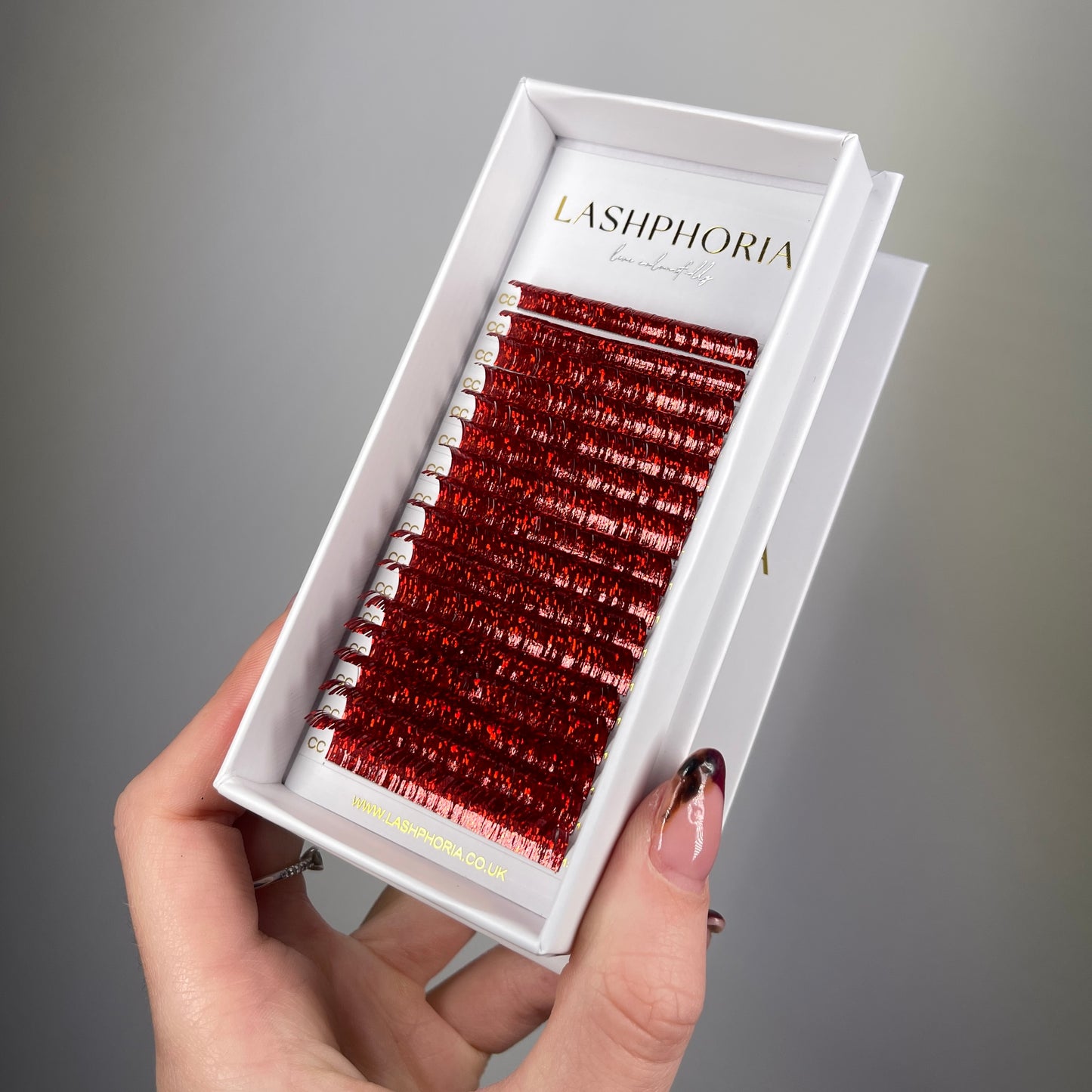 Red Holographic Tinsel Lashes