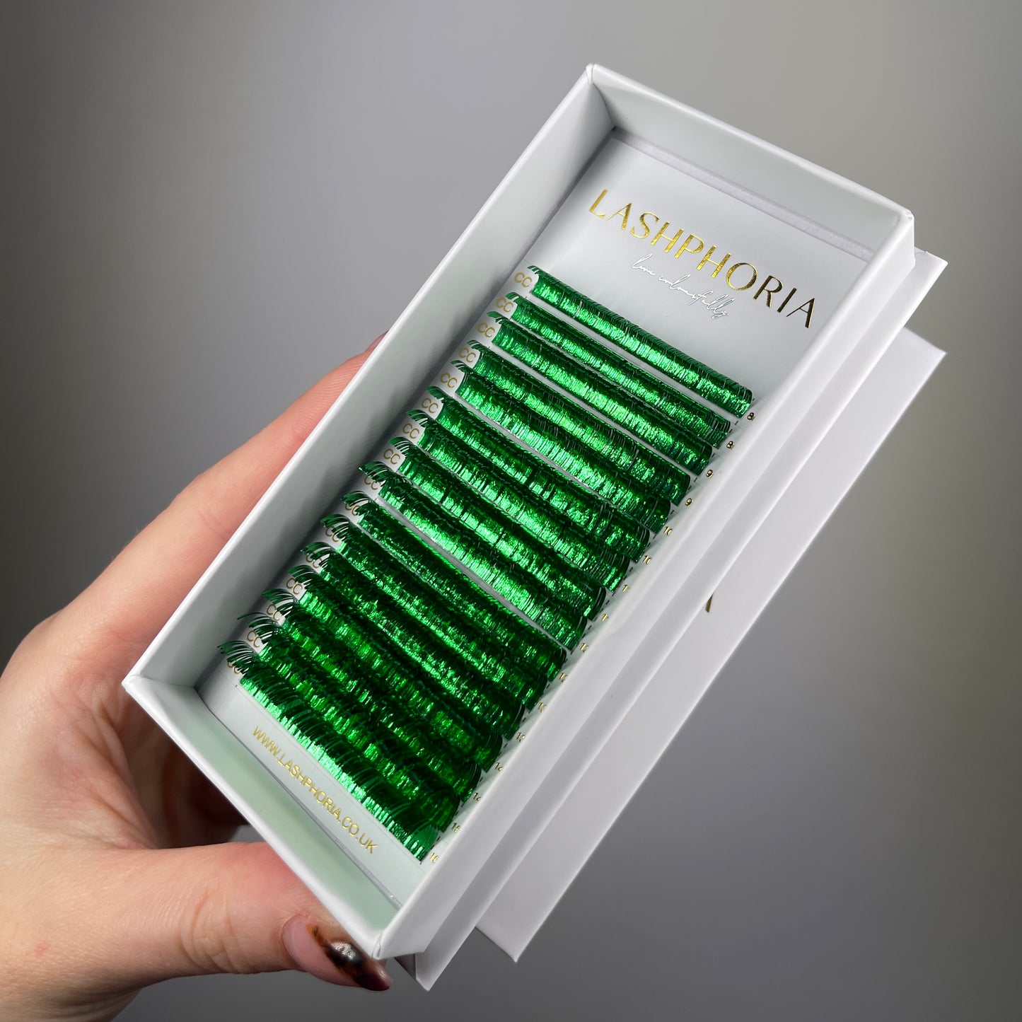 Green Tinsel Lashes