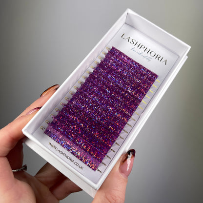 Purple Holographic Tinsel Lashes