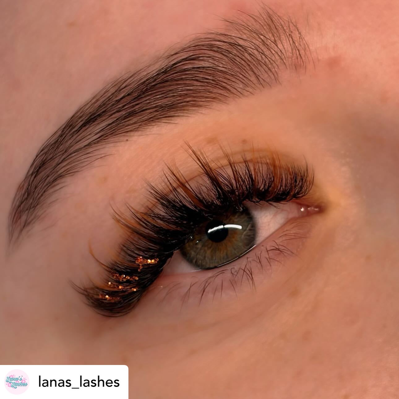 Salted Caramel Warm Brown Coloured Lashes