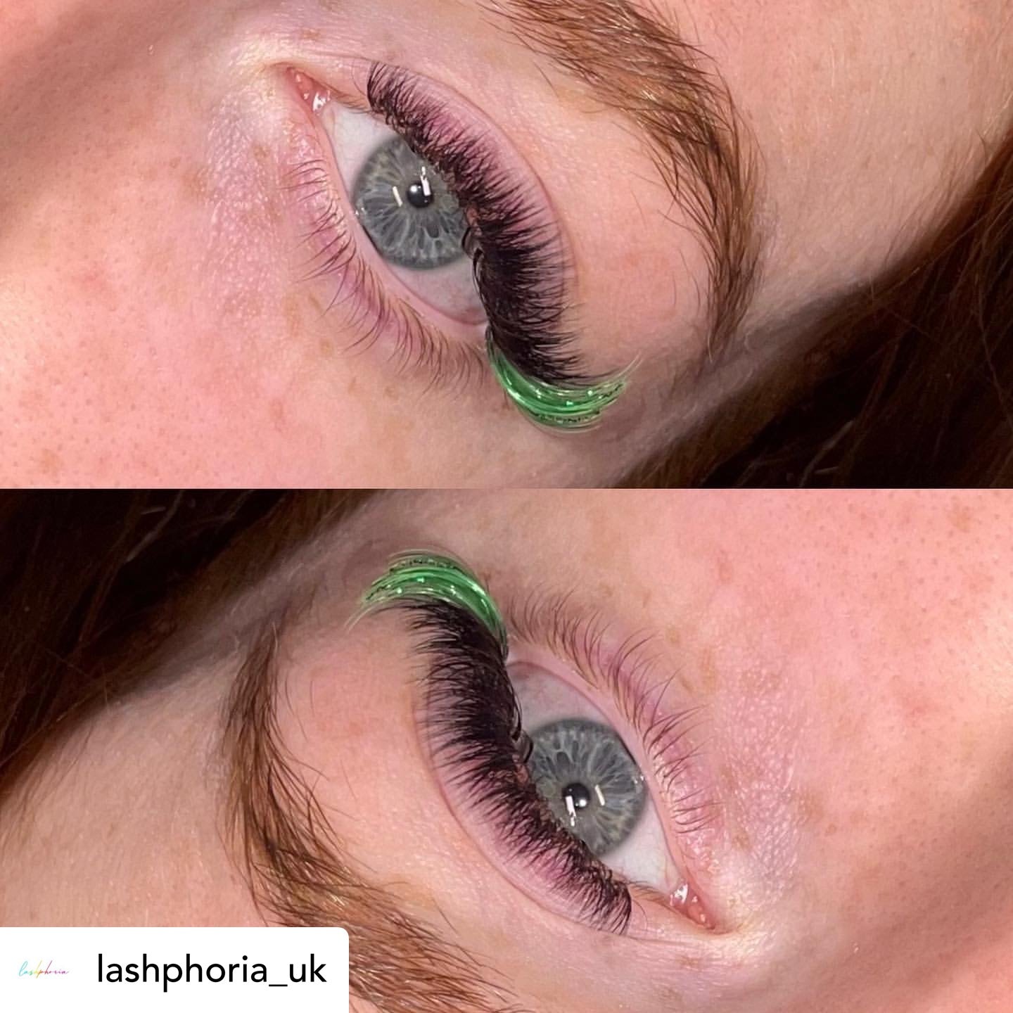 Pistachio Green Coloured Lashes