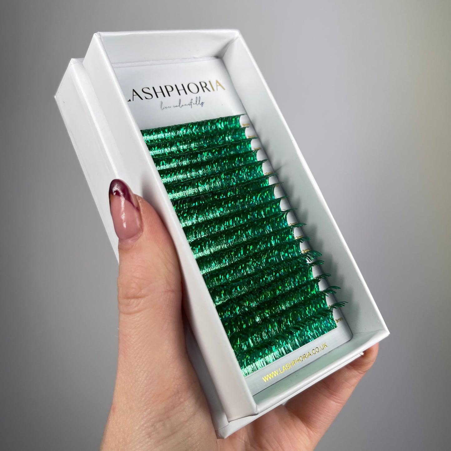 Green Holographic Tinsel Lashes