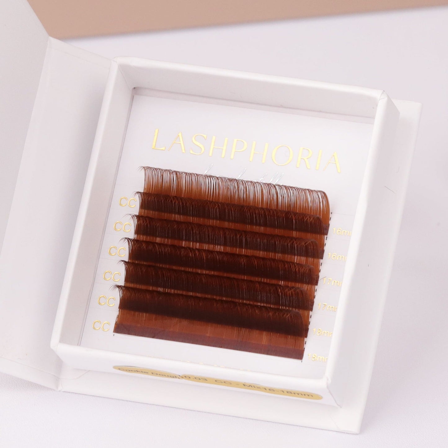 Cookie Dough Brown Coloured Lashes SINGLE LENGTH