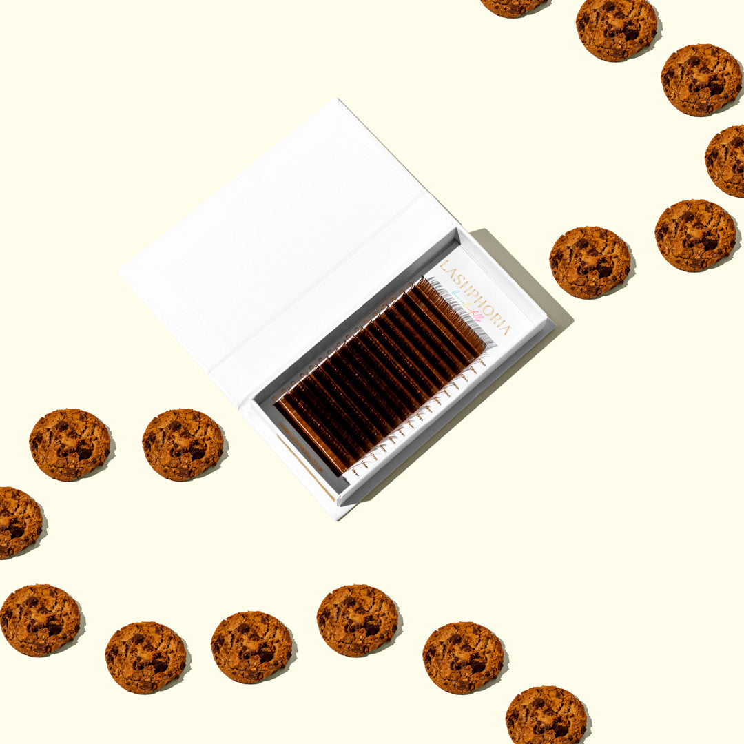 Cookie Dough Brown Coloured Lashes SINGLE LENGTH