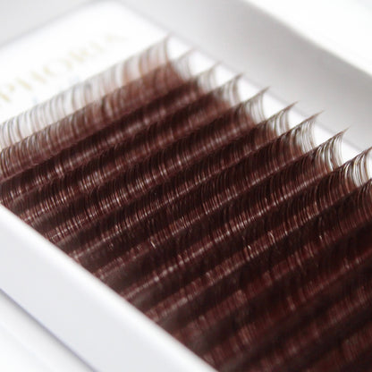 Chocolate Chip Dark Brown Coloured Lashes SINGLE LENGTH