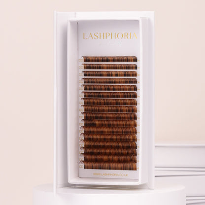 Tortie Brown Multi-Coloured Lashes