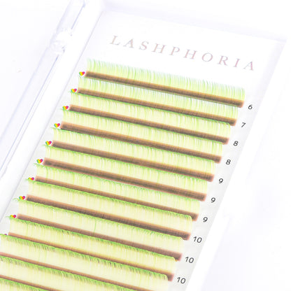 Tink White/Green Two-Tone Ombré Lashes