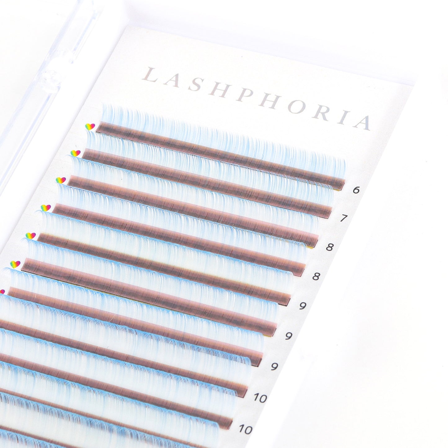 Elsa White/Blue Two-Tone Ombré Lashes