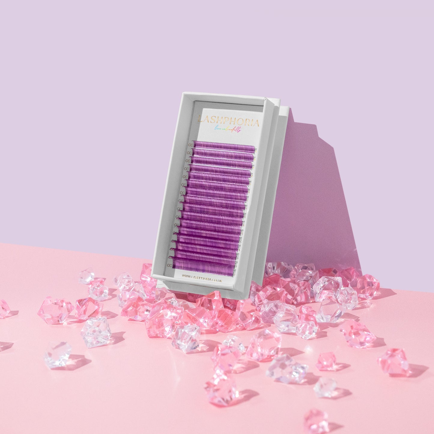 Unicorn Pink/Purple Multi-Coloured Lashes